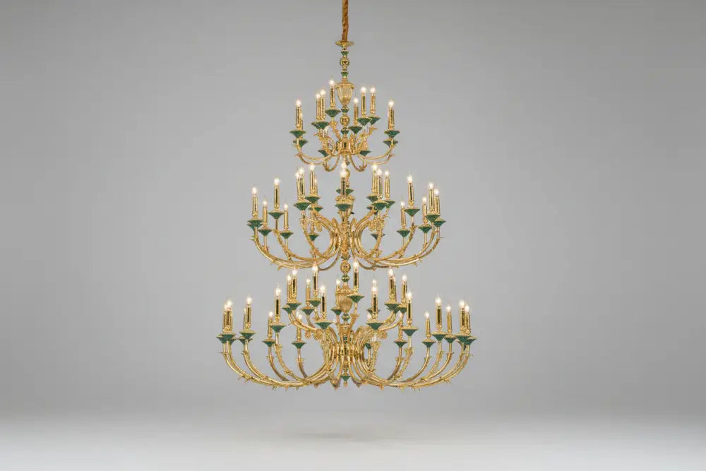 Madison European Crystal Copper Branch Chandelier for Villa Chandelier