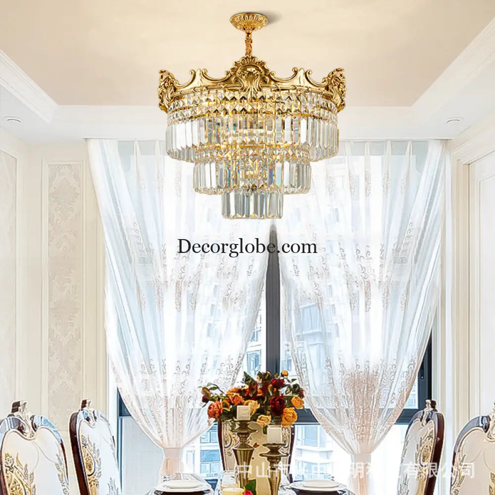 Mila - French All-Copper Crystal Chandelier Chandelier