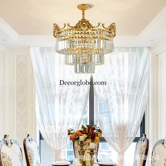 Mila - French All-Copper Crystal Chandelier Chandelier
