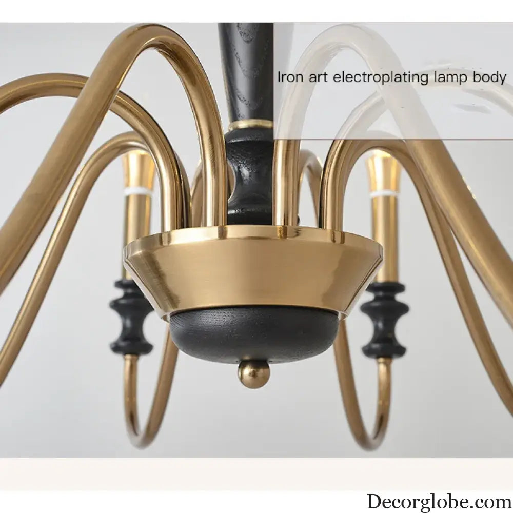 Milada Nordic Ceiling Chandelier with LED Candle Lights Chandelier