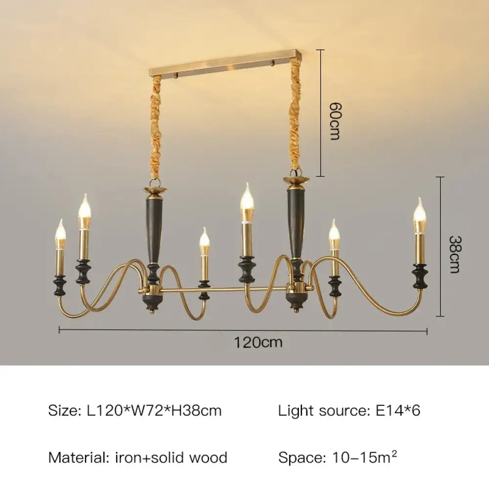 Milada Nordic Ceiling Chandelier with LED Candle Lights 6 light-L / warm light Chandelier