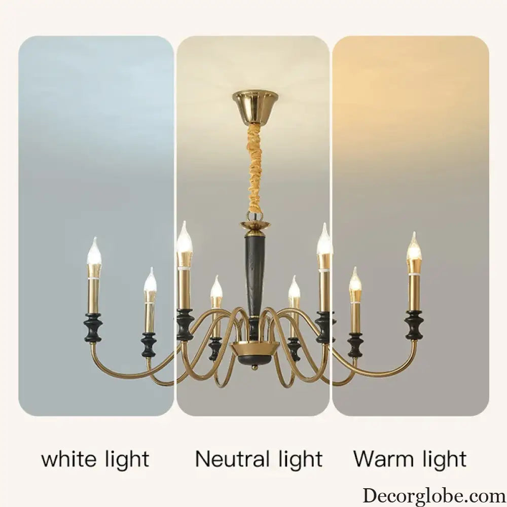 Milada Nordic Ceiling Chandelier with LED Candle Lights Chandelier