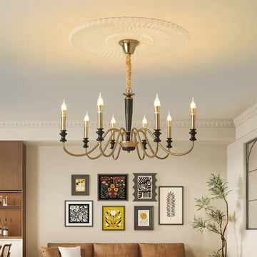 Milada Nordic Ceiling Chandelier with LED Candle Lights