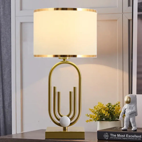 Orléans Modern Gold Geometric Table Lamp - Table Lamp