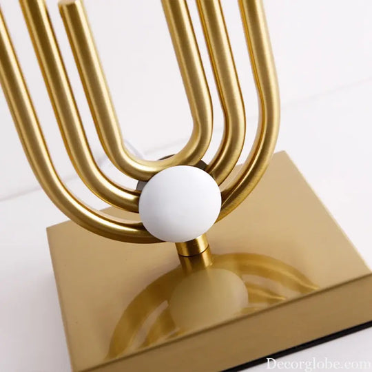 Orléans Modern Gold Geometric Table Lamp - Table Lamp