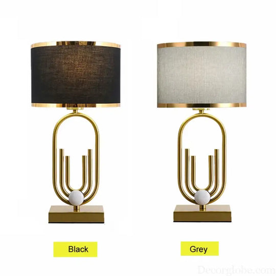 Orléans Modern Gold Geometric Table Lamp - Table Lamp