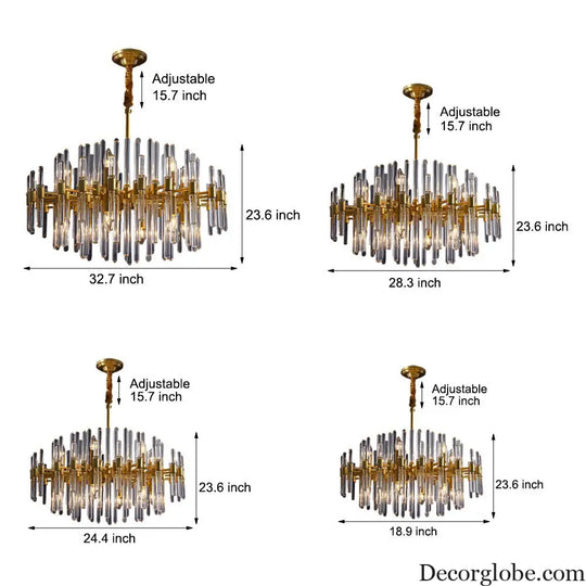 Creative Personalized Glass Tubes Copper Post Modern Chandelier Light Lighting > Ceiling lights > Chandeliers