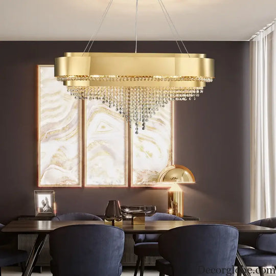 Modern Crystal Chandelier - Artful Elegance for Living and Dining Spaces - DecorGlobe