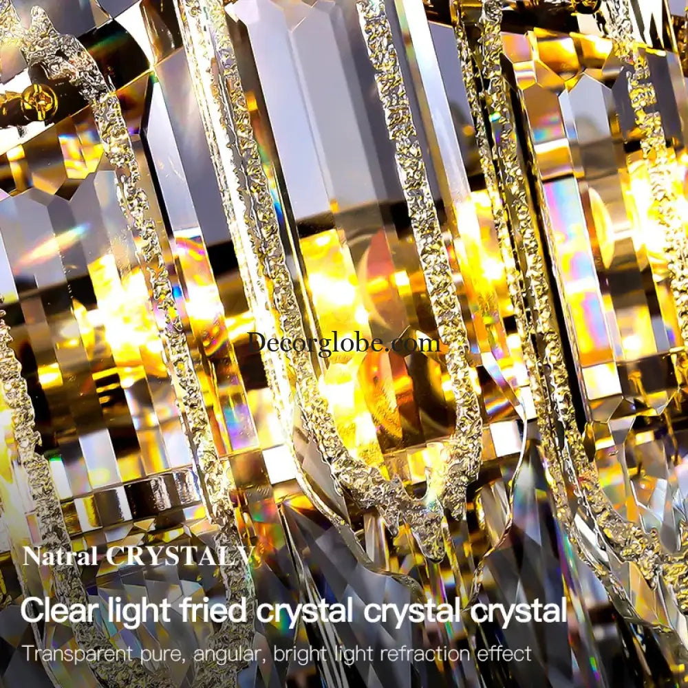 Modern Crystal Chandelier Ceiling - Novelty Trend Lighting for Hall, Living Room, and Bedroom - DecorGlobe