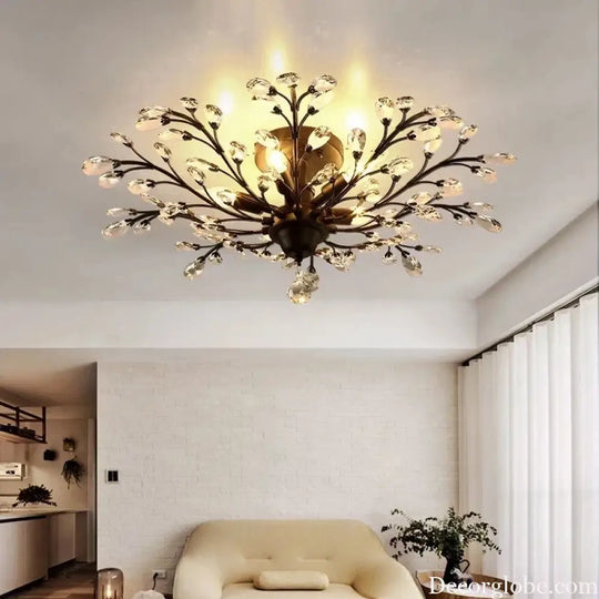 Modern Crystal Chandelier - Perfect for Living Rooms, Dining Areas, and Bedrooms - DecorGlobe
