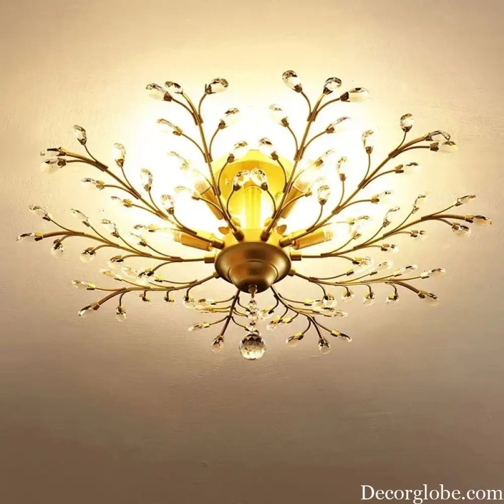 Modern Crystal Chandelier - Perfect for Living Rooms, Dining Areas, and Bedrooms - DecorGlobe