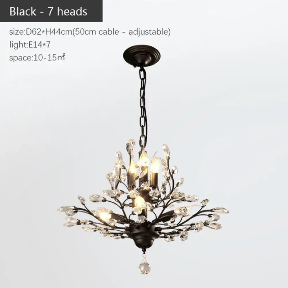 Modern Crystal Chandelier - Perfect for Living Rooms, Dining Areas, and Bedrooms - DecorGlobe
