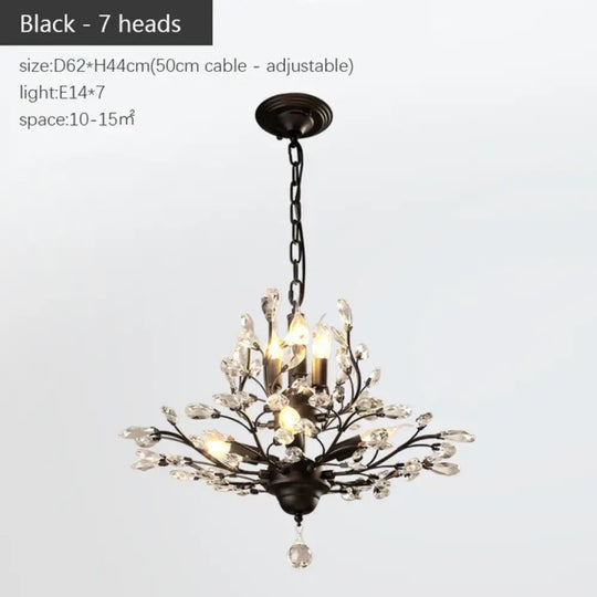 Modern Crystal Chandelier - Perfect for Living Rooms, Dining Areas, and Bedrooms - DecorGlobe