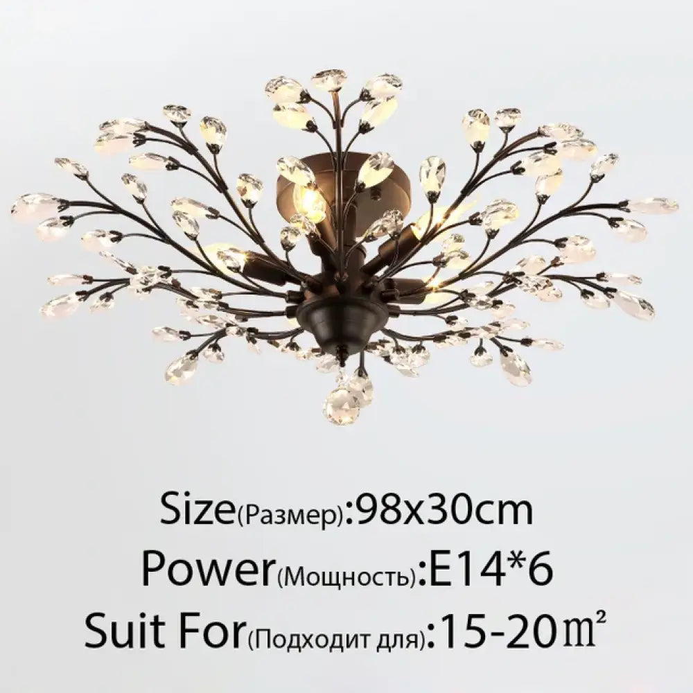 Modern Crystal Chandelier - Perfect for Living Rooms, Dining Areas, and Bedrooms - DecorGlobe