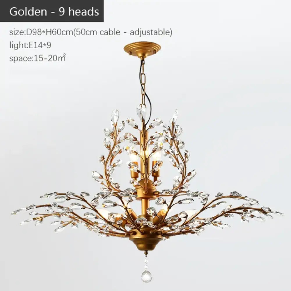 Modern Crystal Chandelier - Perfect for Living Rooms, Dining Areas, and Bedrooms - DecorGlobe