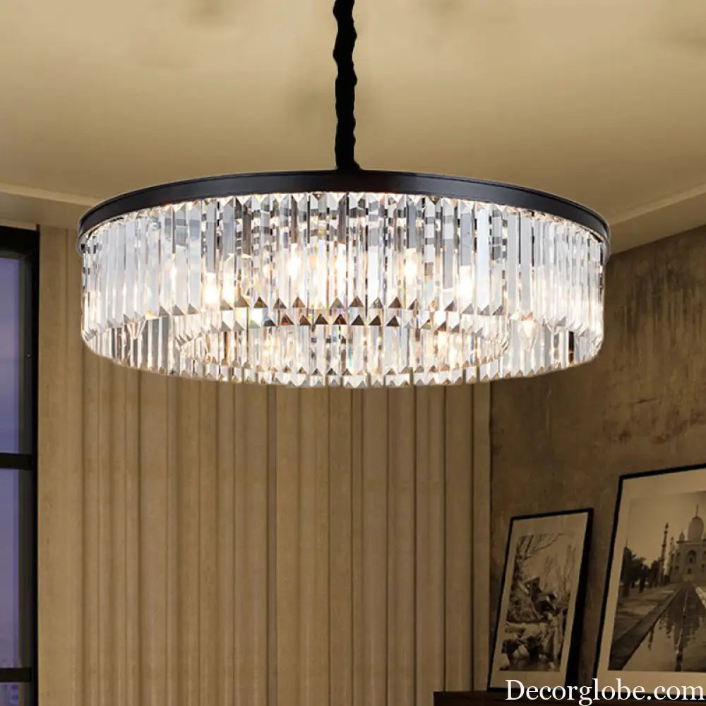 Emilia Modern Crystal Chandelier: Sparkling Elegance in Multiple Sizes (16", 23.5", 31.5") - DecorGlobe