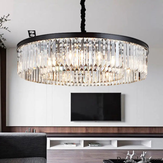 Emilia Modern Crystal Chandelier: Sparkling Elegance in Multiple Sizes (16", 23.5", 31.5") - DecorGlobe