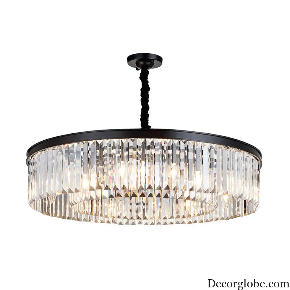 Emilia Modern Crystal Chandelier: Sparkling Elegance in Multiple Sizes (16", 23.5", 31.5") - DecorGlobe