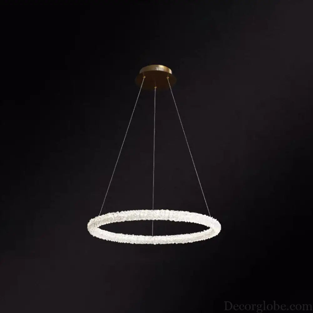 Diana - Modern Crystal Circle Chandelier (Choose Your Size & Tiers) - DecorGlobe