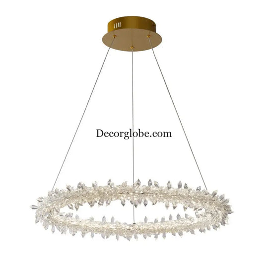 Diana - Modern Crystal Circle Chandelier (Choose Your Size & Tiers) - DecorGlobe