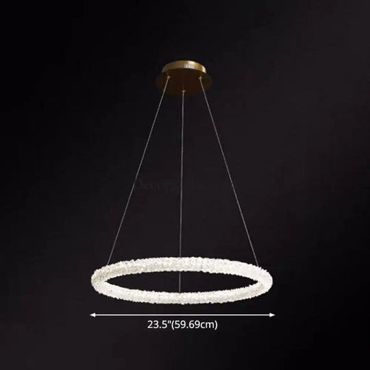 Diana - Modern Crystal Circle Chandelier (Choose Your Size & Tiers) - DecorGlobe