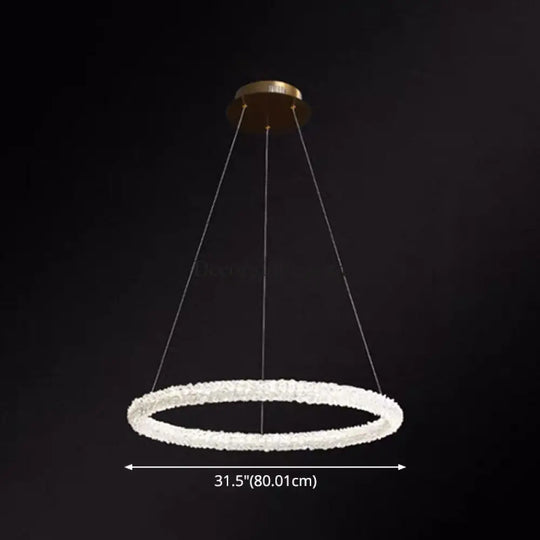 Diana - Modern Crystal Circle Chandelier (Choose Your Size & Tiers) - DecorGlobe