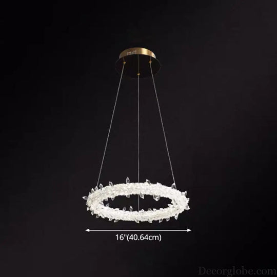 Diana - Modern Crystal Circle Chandelier (Choose Your Size & Tiers) - DecorGlobe