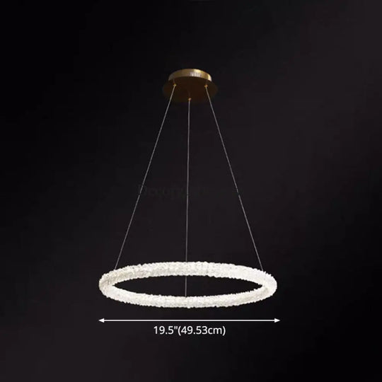 Diana - Modern Crystal Circle Chandelier (Choose Your Size & Tiers) - DecorGlobe