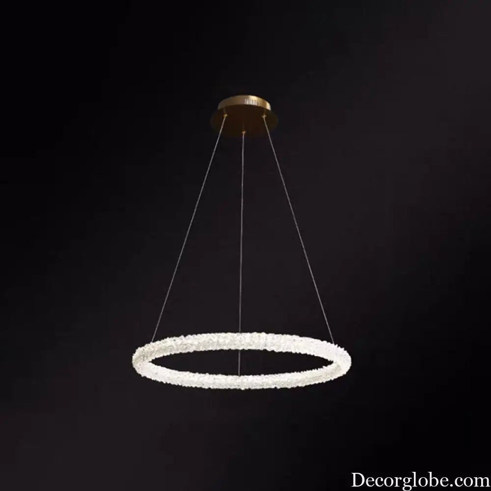 Diana - Modern Crystal Circle Chandelier (Choose Your Size & Tiers) - DecorGlobe