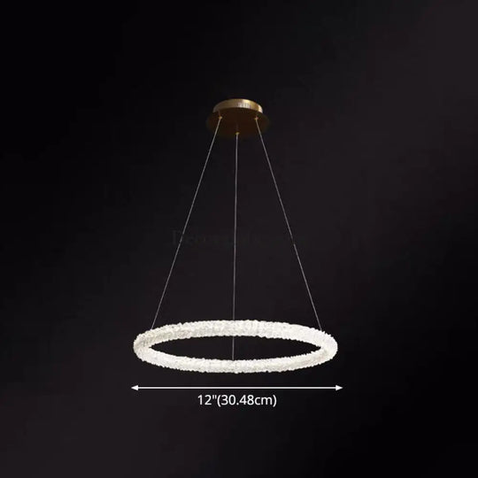 Diana - Modern Crystal Circle Chandelier (Choose Your Size & Tiers) - DecorGlobe