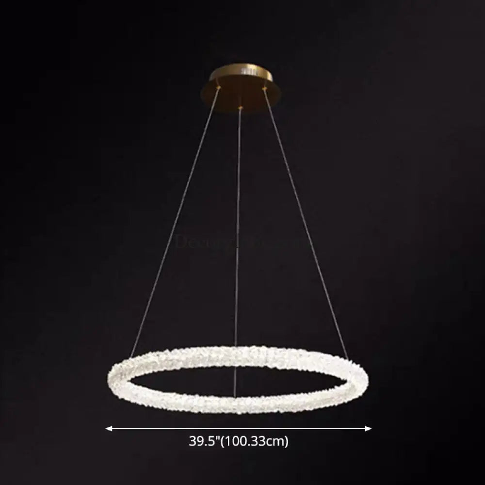 Diana - Modern Crystal Circle Chandelier (Choose Your Size & Tiers) - DecorGlobe