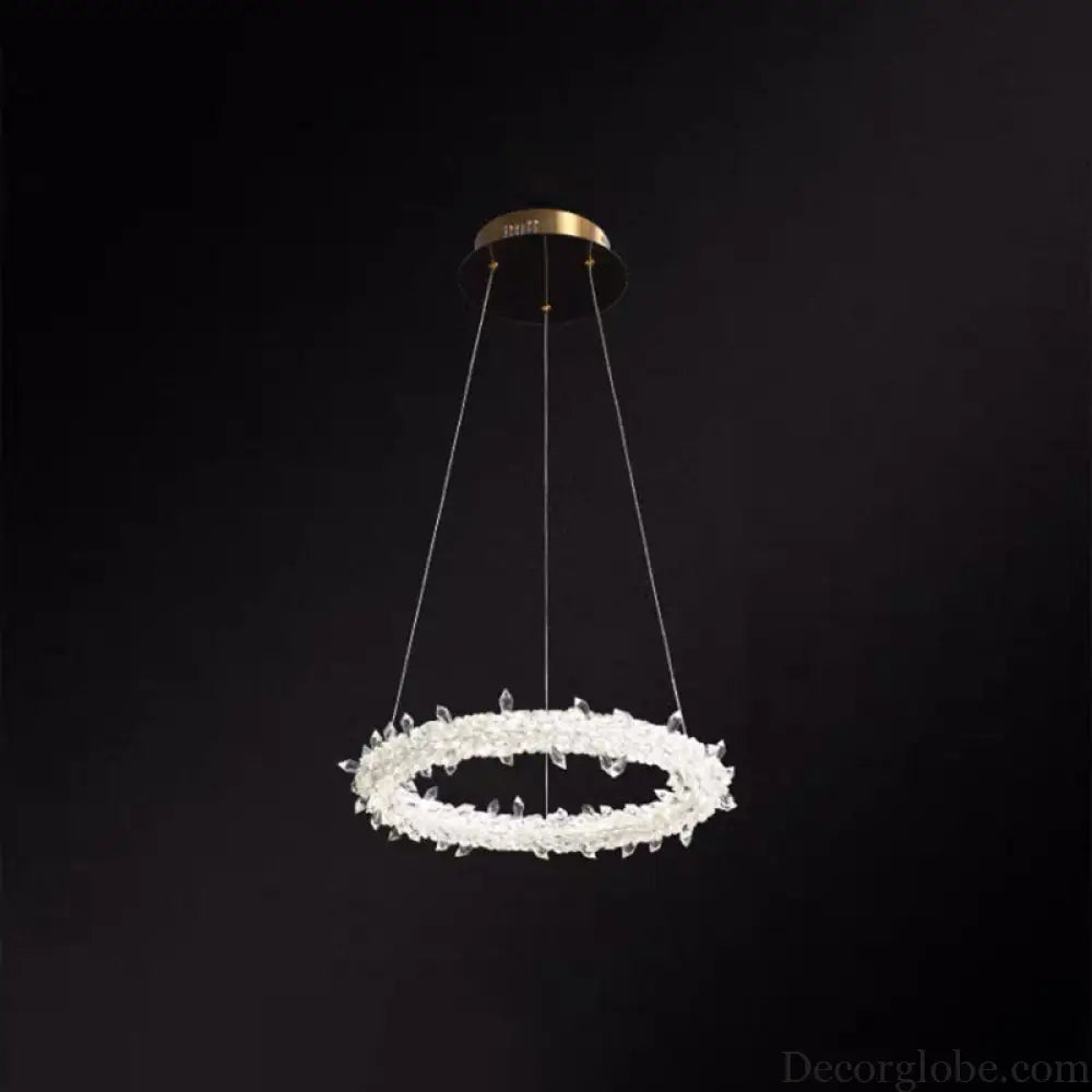 Diana - Modern Crystal Circle Chandelier (Choose Your Size & Tiers) - DecorGlobe