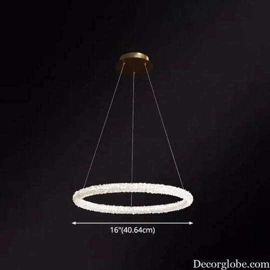 Diana - Modern Crystal Circle Chandelier (Choose Your Size & Tiers) - DecorGlobe