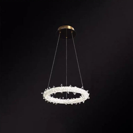 Diana - Modern Crystal Circle Chandelier (Choose Your Size & Tiers) - DecorGlobe