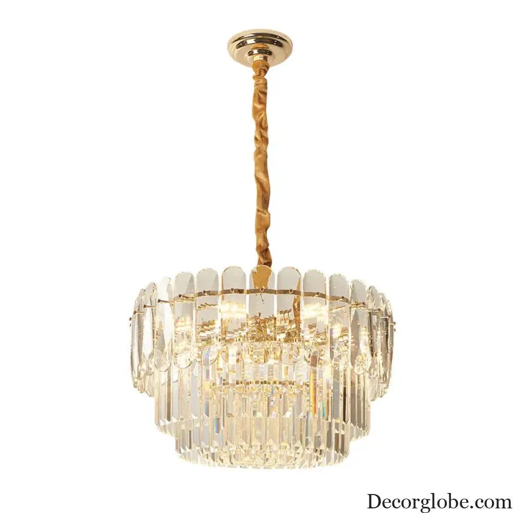 Modern Crystal LED Pendant Lights - Gold Elegance for Living Rooms, Kitchens, Dining Rooms, and Bedrooms in Nordic Loft Style - DecorGlobe