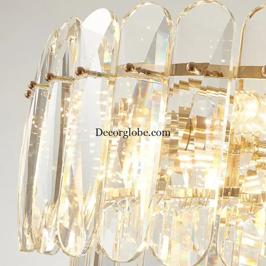Modern Crystal LED Pendant Lights - Gold Elegance for Living Rooms, Kitchens, Dining Rooms, and Bedrooms in Nordic Loft Style - DecorGlobe