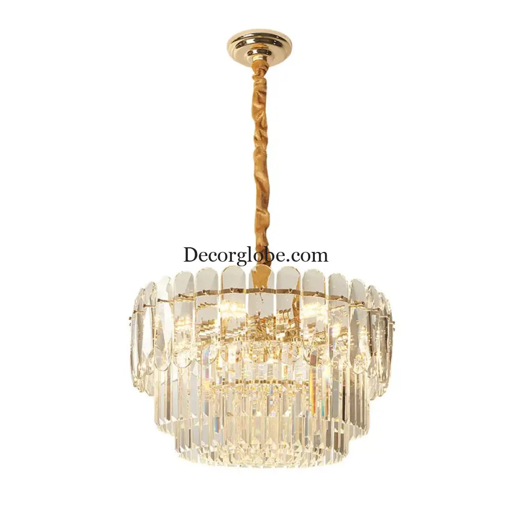 Modern Crystal LED Pendant Lights - Gold Elegance for Living Rooms, Kitchens, Dining Rooms, and Bedrooms in Nordic Loft Style - DecorGlobe