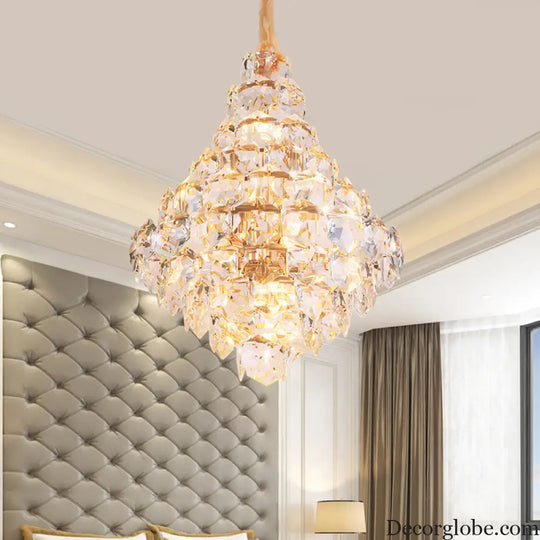 Clara Modern Glass Crystal Chandelier - DecorGlobe