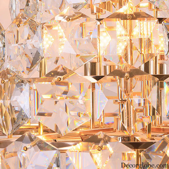 Clara Modern Glass Crystal Chandelier - DecorGlobe