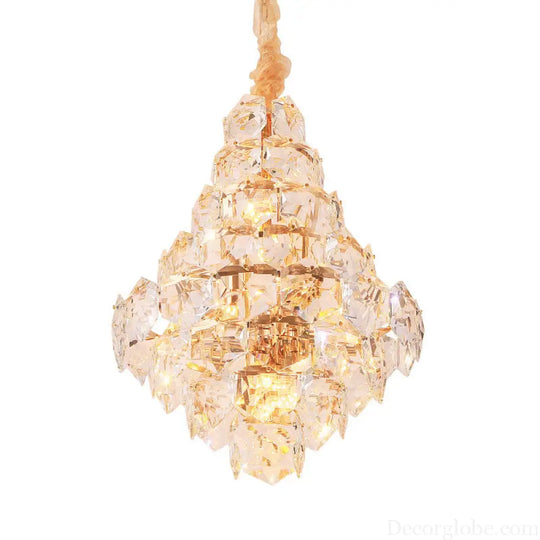 Clara Modern Glass Crystal Chandelier - DecorGlobe