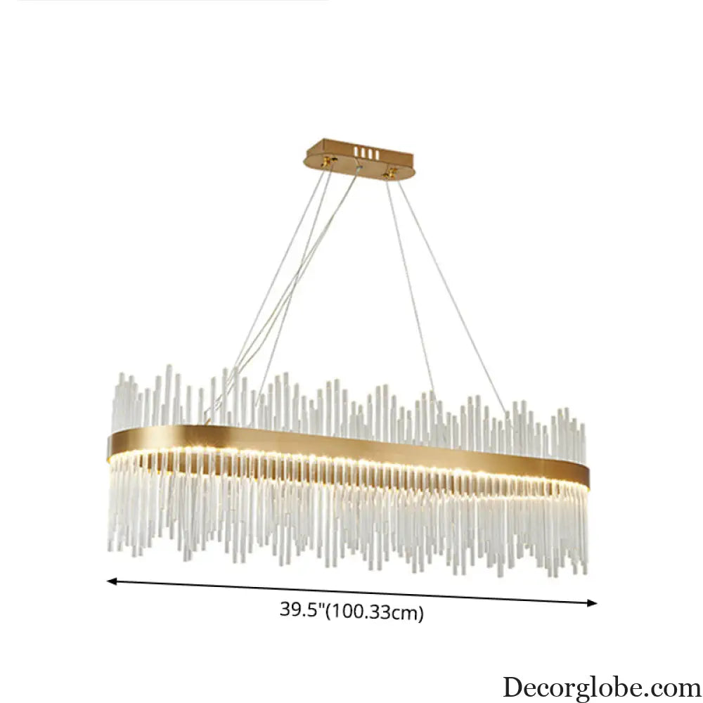 Adjustable Glass Crystal Drum Chandelier Pendant Light for Modern Living Rooms