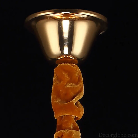 Gold Industrial Geometric Chandelier with Crystal Teardrop Shade - 5/6/8 Bulb Pendant Light