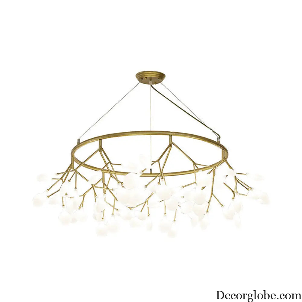 Modern Metal LED Dining Room Chandelier - Elegant Hanging Pendant Light