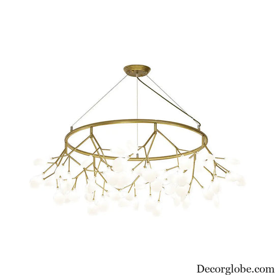 Modern Metal LED Dining Room Chandelier - Elegant Hanging Pendant Light