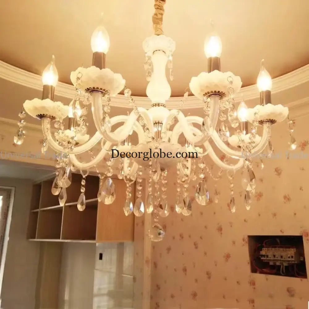 Modern LED Crystal Chandelier - Illuminate Your Home with Elegance - DecorGlobe
