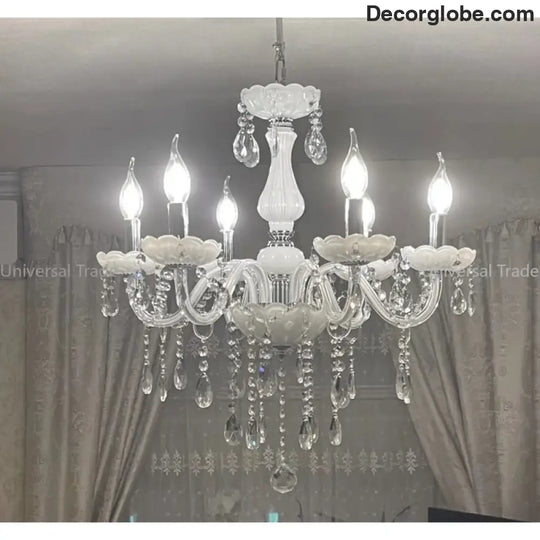 Modern LED Crystal Chandelier - Illuminate Your Home with Elegance - DecorGlobe