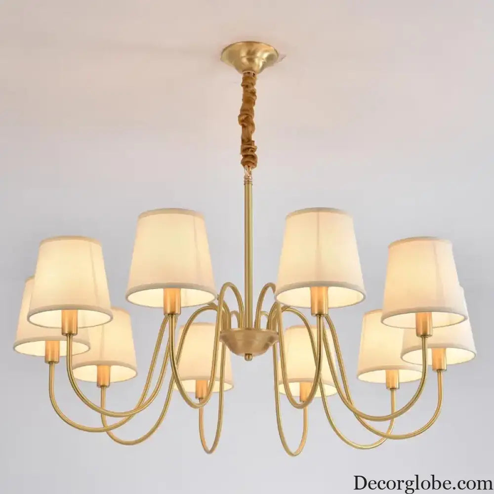 Modern LED Fabric Chandelier Light for Living and Dining Room Chandelier