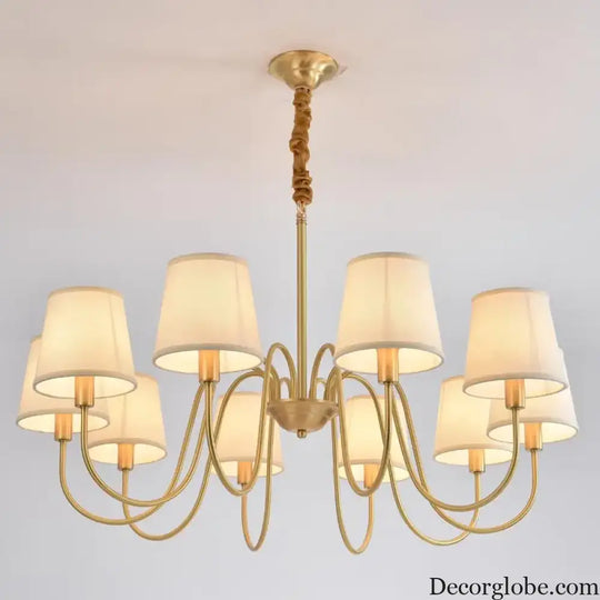 Modern LED Fabric Chandelier Light for Living and Dining Room Chandelier