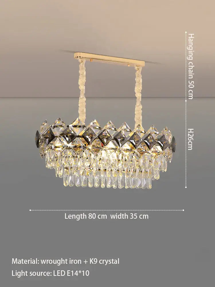 Modern Light Luxury Crystal Chandelier - A Stunning Main Lamp for Living Rooms, Dining Rooms, and Bedrooms - DecorGlobe
