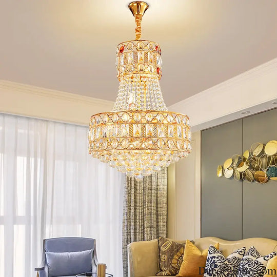 Modern Living Room Chandelier - Light Luxury Crystal Elegance for Dining Rooms, Hotels, Villas, and Bedrooms - DecorGlobe